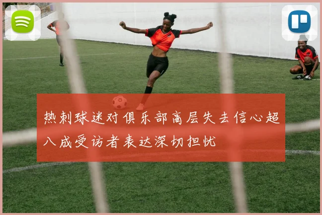 热刺球迷对俱乐部高层失去信心超八成受访者表达深切担忧
